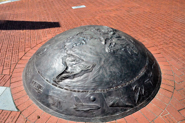 a center bronze dome